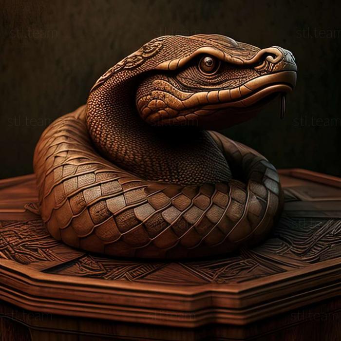 3D модель 3д модель змеи (STL)